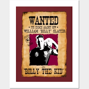 State of Origin - QUEENSLAND - Wanted Poster- BILLY SLATER Posters and Art